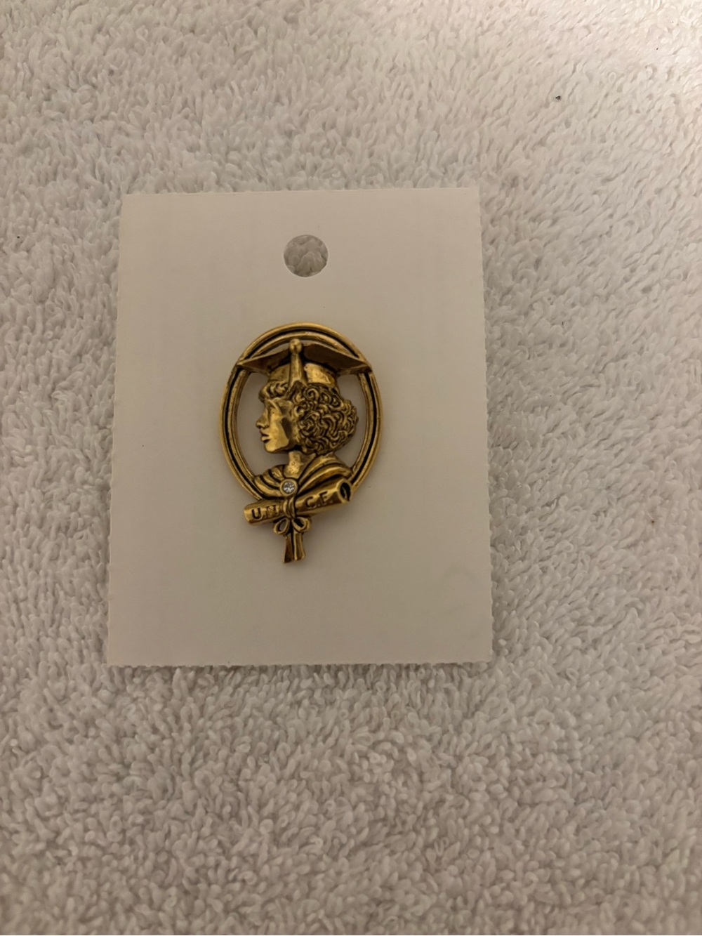 New vintage graduate pin
